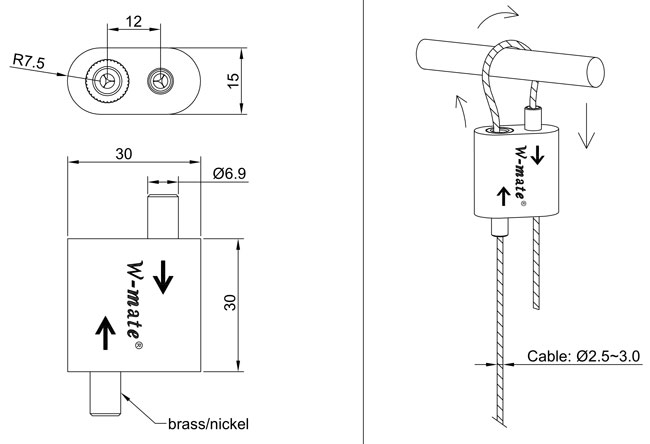 Cable Fixer-Looping Gripper-30mm