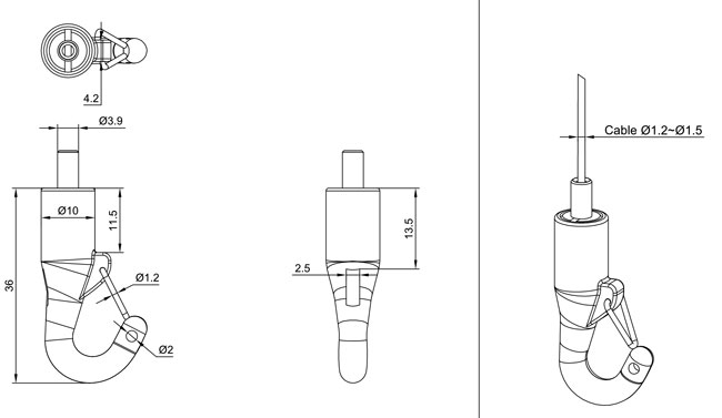 Hook Cable Gripper Hook Cable Gripper