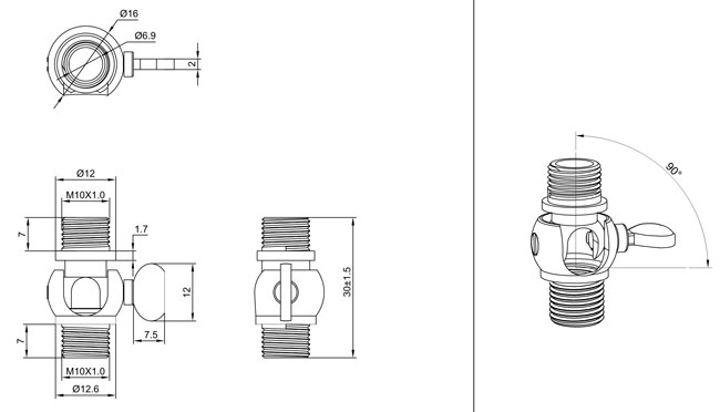 Wring Nut Swivel Joint