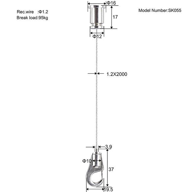 Hook Suspension Kit SK055 Hook Suspension Kit SK055